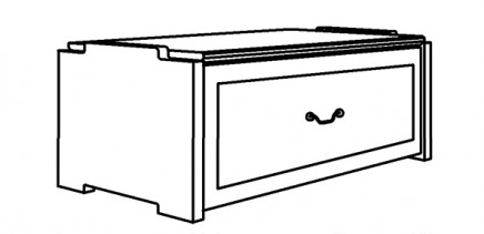 Madison 1 Drawer Stackable Chest, 30"W